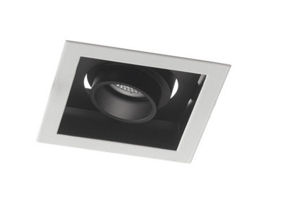 Luminosa Lighting Luminosa Apollo Led Recessed Adjustable Downlight Black 1600Lm 4000K 15X15X9.4Cm