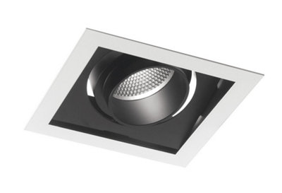 Luminosa Lighting Luminosa Apollo Led Recessed Adjustable Downlight Black 2400Lm 4000K 18.8X18.8X12Cm