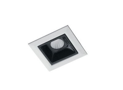 Luminosa Lighting Luminosa Sinkro Led Aluminum Recessed Downlight Anti GlareWhiteBlack4000K2W from B&Q