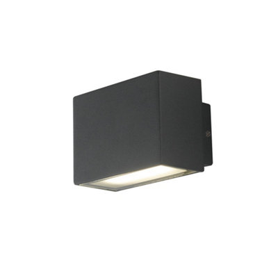 Luminosa Lighting Luminosa Agera Outdoor Integrated Led Aluminum Wall LampBlack MattIp544000K