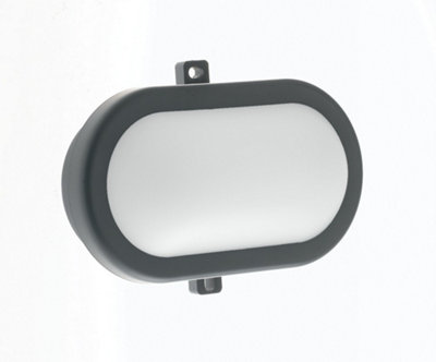 Luminosa Lighting Luminosa Extra Led Outdoor Flush AnthraciteIp54 700Lm 4000K 16.9X11.5X7.6Cm from B&Q