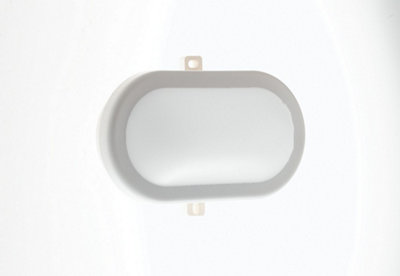 Luminosa Lighting Luminosa Extra Led Outdoor Flush WhiteIp54 700Lm 4000K 16.9X11.5X7.6Cm from B&Q
