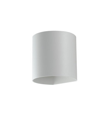 Luminosa Lighting Luminosa Mercury Outdoor Led Up Down Light WhiteIp54 540Lm 4000K 11X11X9.5Cm from B&Q