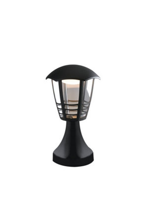 Luminosa Lighting Luminosa Cloe Outdoor Led Pedestal Light BlackIp44 800Lm 4000K 17X29.7Cm