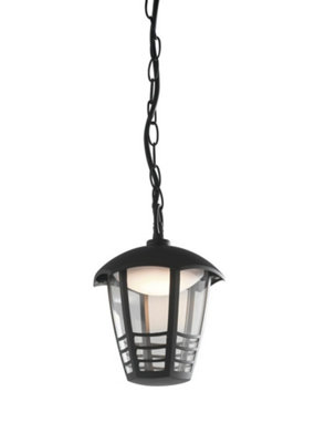 Luminosa Lighting Luminosa Cloe Outdoor Led Pendant Ceiling Light BlackIp44 800Lm 4000K 17Cm