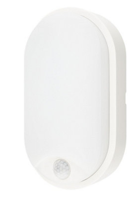Luminosa Lighting Luminosa Sensitive Led Outdoor Flush With Sensor WhiteIp54 1000Lm 4000K 21.2X11.9X6Cm from B&Q