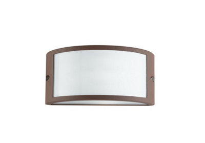 Luminosa Lighting Luminosa Austin Outdoor Flush Wall Light BronzeIp54 25X13X12Cm from B&Q