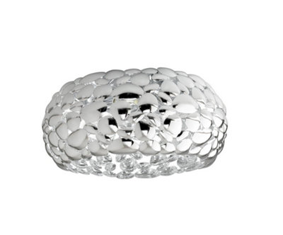 B&Q -  Luminosa Dioniso 3 Light Semi Flush Light Chrome 48X21Cm