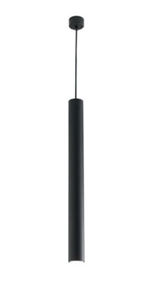 Luminosa Lighting Luminosa Fluke Slim Pendant Ceiling Light Black 5.5X60Cm from B&Q