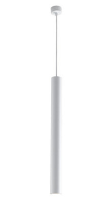 Luminosa Lighting Luminosa Fluke Slim Pendant Ceiling Light White 5.5X60Cm from B&Q