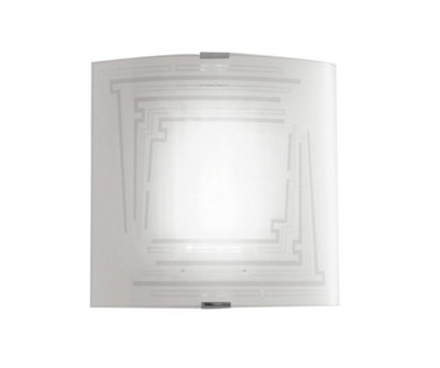 Luminosa Lighting Luminosa Concept Flush Wall Light White 26X26Cm from B&Q