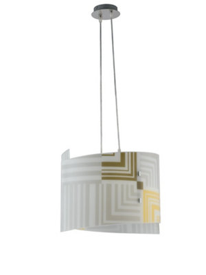 Luminosa Lighting Luminosa Seventy 2 Light Pendant Ceiling Light White 45X33Cm from B&Q