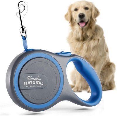 Accessotech Blue Simply Natural 3M Retractable Dog Lead For Small And Medium Dogs Up To 15Kg from B&Q
