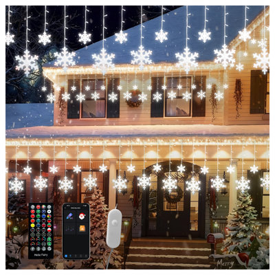 Bright Zeal 3.6M 156 Led Rgb Smart Outdoor Icicle Light With Twelve Drops from B&Q