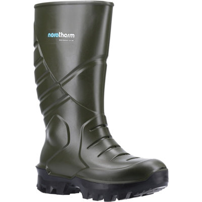 B&Q -  Noratherm S5 Full Safety Polyurethane Thermo Boot Green/black