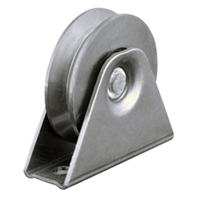 B&Q -  60mm V-Groove Wheel In Fixed Bracket