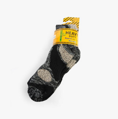 Stb Stb Fusion Power Heavy Duty Mens 3 Pack Socks Multi Uk 6-11One-Size Multi-Coloured from B&Q