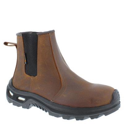 B&Q -  Cambrian Esd Leather Chelsea Dealer Boots