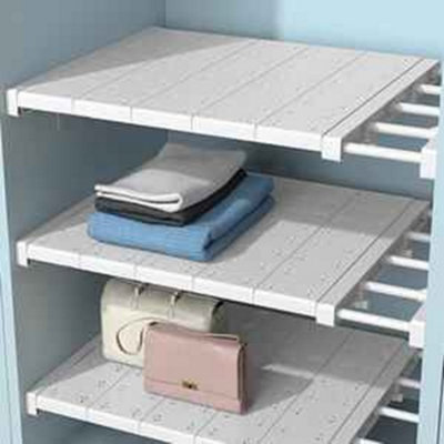 Adjustable Extendable Closet Shelf Rack Wardrobe Cupboard Storage Organiser 38-60Cm from B&Q