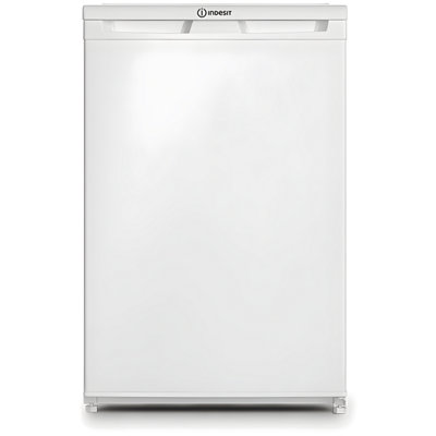 Indesit I55V1 112W UkWhite Under Counter Fridge With Ice Box114 LitresE Energy Rating from B&Q