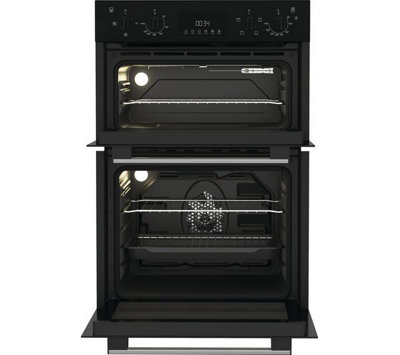 Indesit Built In Electric Double Oven - Black - A/A Rated - Image 7