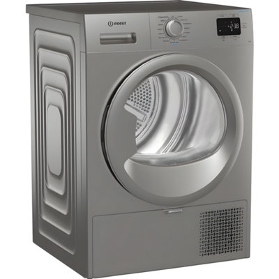 B&Q -  C Yd 92D Ss UkSilver 9Kg Heat Pump Tumble DryerA+ Energy