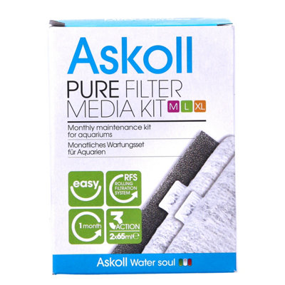 Aquacadabra Askoll Pure Filter Media Kit Medium/large/x-Large  Complete Filtration Set from B&Q