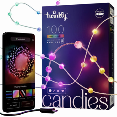 Twinkly Strings Usb-C 100 Pearl-Shaped Rgb LedsClear Wire from B&Q