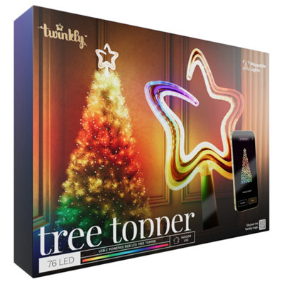 Twinkly Tree Topper, Usb-C Powered White