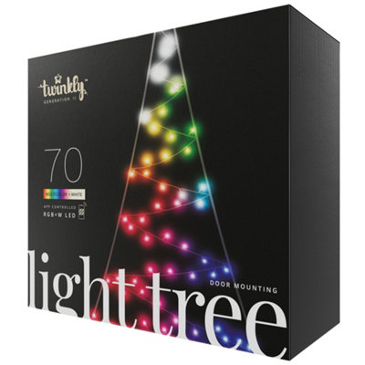 Twinkly Light Tree 70 Rgbw LedDoor MountingPlug Type G from B&Q