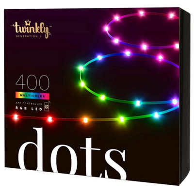 Twinkly Dots 400 RGB LED Lights String - 20M Black Wire - Black - Image 5