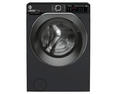 B&Q -  H-Wash & Dry 500 Hd496Ambcb 9&6Kg 1400Rpm Black Washer Dryer