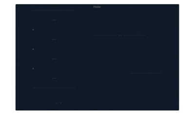 Haier Hamtb86Ircs 80Cm Induction HobBlack from B&Q