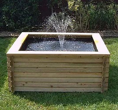 Norlog 120 Gallon Square Pond Without PumpL122 X W122 X H50.8 Cm from B&Q