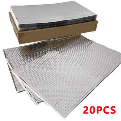  - Sound Deadening Foil Butyl Sheets20 Pieces40 Sq.ftCar Van Vibration Damping