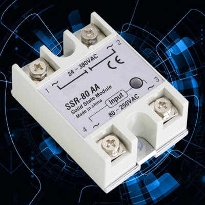 80A Single Phase Solid State Relay Switch Module SSR-80AA 80-250VAC