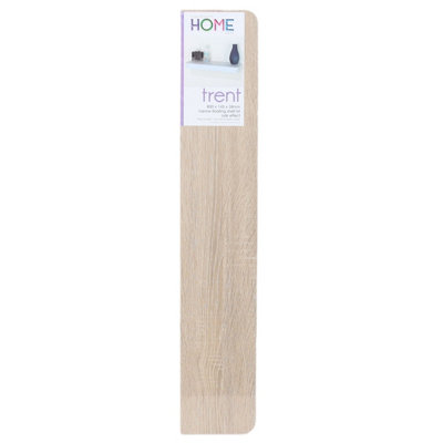 80cm Trent Narrow Floating Shelf Kit - Oak-Effect Wall Display