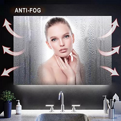 80cm x 60cm Bathroom Medicine Cabinet with Mirror Wall Mounted  (Single Door/Left Hinge)