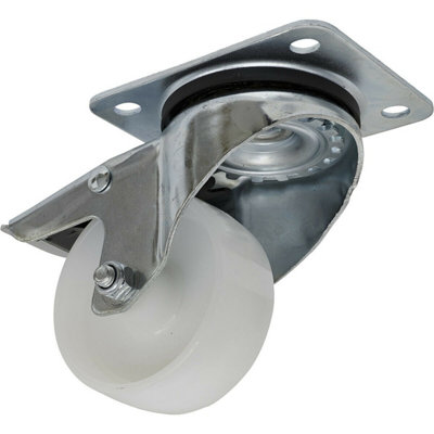 80mm Heavy-Duty Swivel Plate Castor Wheel with Total Lock Brakes