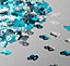 80th Birthday Confetti Blue & Silver 2 pack x 14 grams birthday decoration Foil Metallic 2 pack