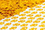80th Birthday Confetti Gold 4 pack x 14 grams birthday decoration Foil Metallic 4 pack