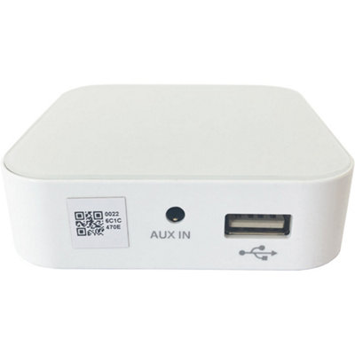 80W Mini WiFi Stereo Amplifier & 4x 60W 3" White Outdoor Wall Speaker System