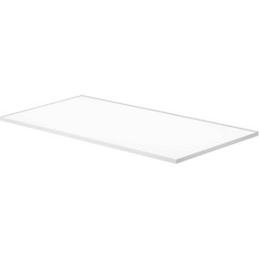 80x15x0.8cm  White Glass Shelf