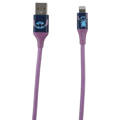 Quest Stitch 6Ft Usb-A To Lightning Braided Charging Cable Blue Face from B&Q