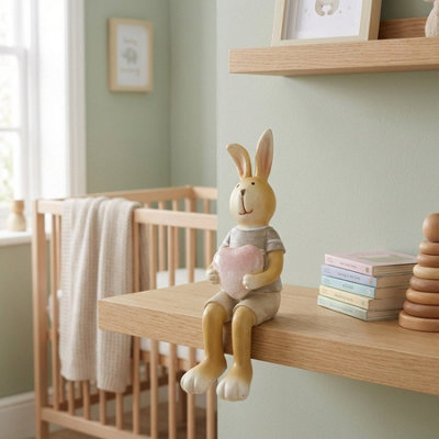 Garden Greatness Boy Resin Rabbit With Love Heart from B&Q