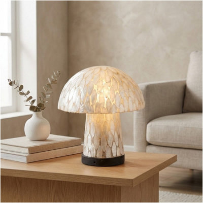 Garden Greatness Relica Luna Mushroom Table Lamp from B&Q