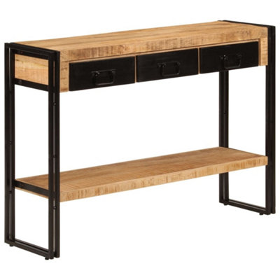 B&Q -  Console Table 110X30X76 Cm Solid Wood Mango