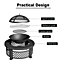 81CM Garden Fire Pit Brazier Heater BBQ Table with BBQ Grill