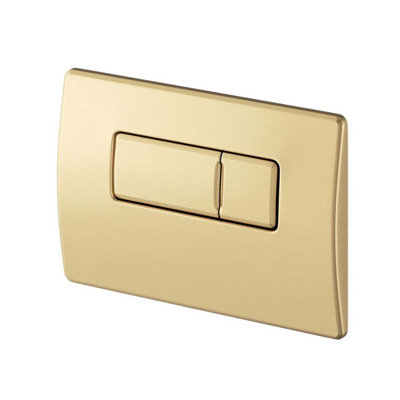 820mm Mounting Frame & Concealed Cistern for Wall Hung Toilets with Gold Flush Plate - 3