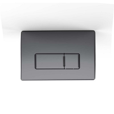 820mm Mounting Frame & Concealed Cistern for Wall Hung Toilets with Gun Grey Flush Plate